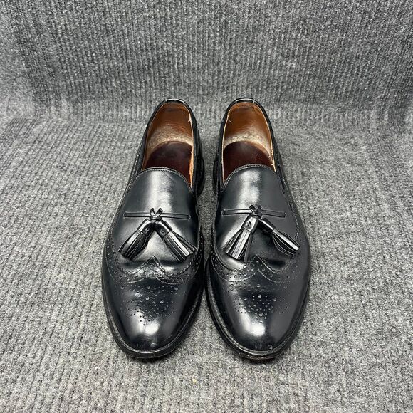 Allen Edmonds Manchester Tassel Loafers Dress Shies Oxford Black Leather Sz 10 D main image 3